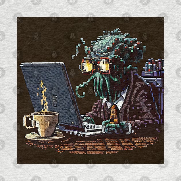 Nerdy Azathoth PixelArt by Legendary T-Shirts